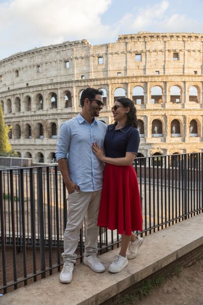 Professional photoshoot at the Colosseum in Rome — photo by Felice Scala, Smiler