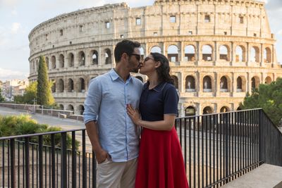 Professional photoshoot at the Colosseum in Rome — photo by Felice Scala, Smiler