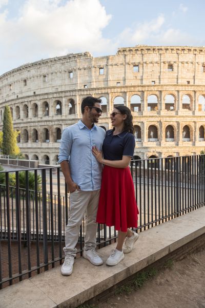 Professional photoshoot at the Colosseum in Rome — photo by Felice Scala, Smiler