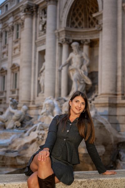 Photoshoot at Trevi, Rome in Rome — photo by Valentina Fusiello, Smiler