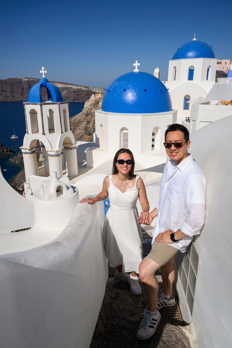 Photoshoot in Santorini by Shaqayeq Farhang