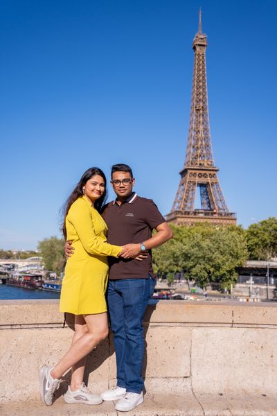 Abhinandan — Eiffel Tower Photoshoot in Paris · 2 w ago — photo by Kouss AMOURA, Smiler