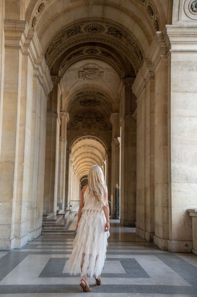 Louvre Photoshoot in Paris in Paris — photo by mohamed mahaerm, Smiler