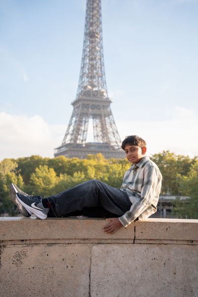 Panchali — Eiffel Tower Photoshoot in Paris · 1 w ago — photo by mohamed mahaerm, Smiler