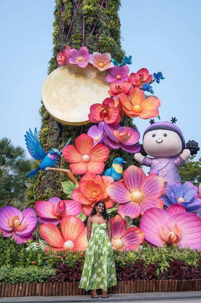 Professional photoshoot at Gardens by the Bay in Singapore — photo by Amelia Yuliana Binte Jamil, Smiler