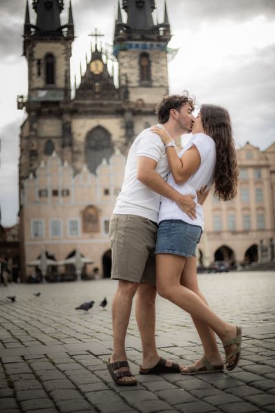 Claudia — Professional photoshoot at Prague old town · 2 w ago — photo by Silviu Robu, Smiler