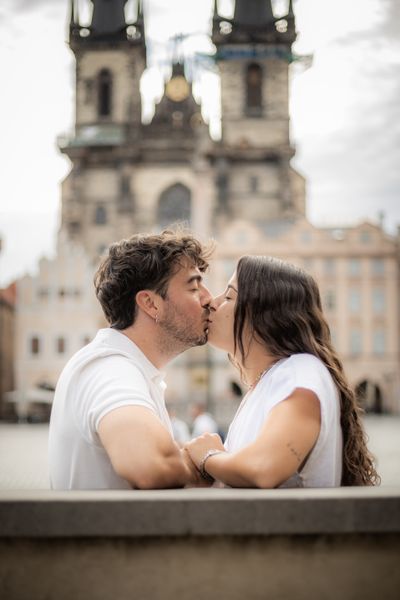 Professional photoshoot at Prague old town in Prague — photo by Silviu Robu, Smiler