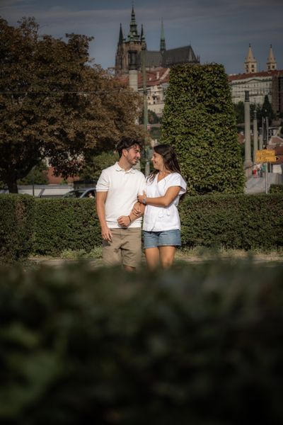 Professional photoshoot at Prague old town in Prague — photo by Silviu Robu, Smiler