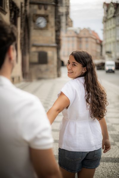 Professional photoshoot at Prague old town in Prague — photo by Silviu Robu, Smiler