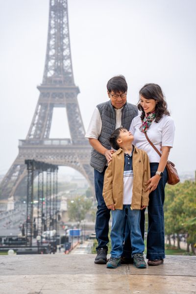 Eiffel Tower Photoshoot in Paris in Paris — photo by Kouss AMOURA, Smiler