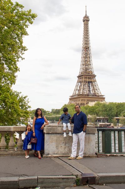 Sandhya — Eiffel Tower Photoshoot in Paris · 2 w ago — photo by Moments in Paris, Smiler
