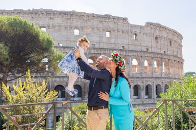 Professional photoshoot at the Colosseum in Rome — photo by Francesco Macioni, Smiler