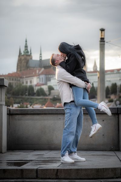 Professional photoshoot at Prague old town in Prague — photo by Silviu Robu, Smiler
