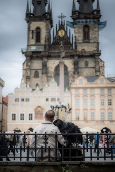 Professional photoshoot at Prague old town in Prague — photo by Silviu Robu, Smiler