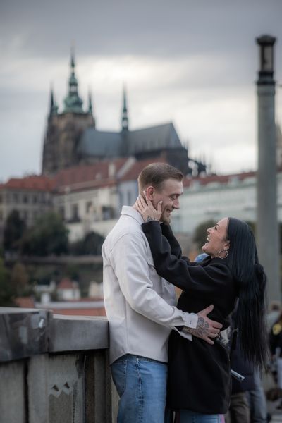 Professional photoshoot at Prague old town in Prague — photo by Silviu Robu, Smiler