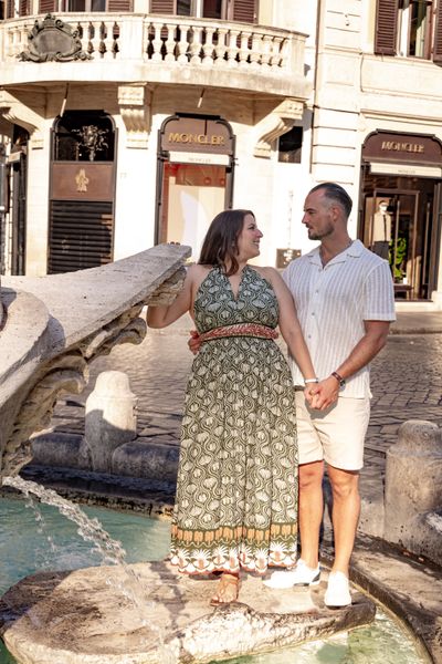 Samira Bayat — Romantic Couples Photoshoot in Rome — Spanish Steps (Premium)