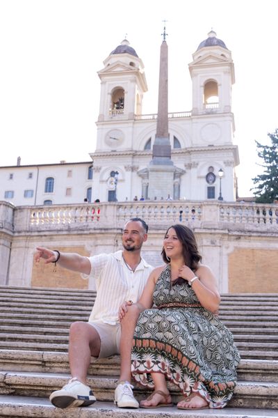 Samira Bayat — Romantic Couples Photoshoot in Rome — Spanish Steps (Premium)