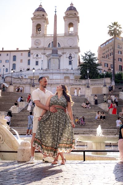 Samira Bayat — Romantic Couples Photoshoot in Rome — Spanish Steps (Premium)