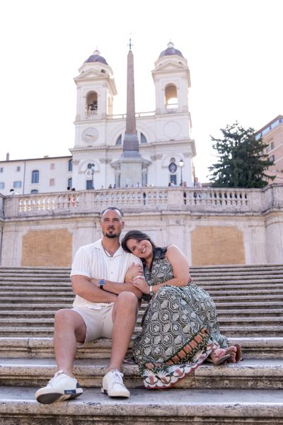 Samira Bayat — Romantic Couples Photoshoot in Rome — Spanish Steps (Premium)