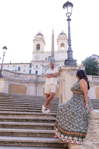 Samira Bayat — Romantic Couples Photoshoot in Rome — Spanish Steps (Premium)