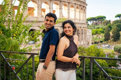 Professional photoshoot at the Colosseum in Rome — photo by Mohamed Sajjadh, Smiler