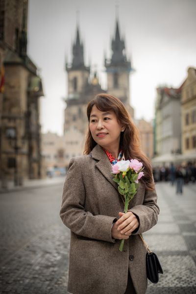 Professional photoshoot at Prague old town in Prague — photo by Silviu Robu, Smiler