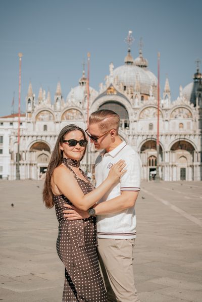 Dominika — Professional photoshoot at the Piazza San Marco in Venice · 3 w ago — photo by key mazhari, Smiler