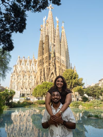 María Cristina Roldán — Photoshoot at Sagrada Familia, Barcelona