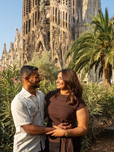 María Cristina Roldán — Photoshoot at Sagrada Familia, Barcelona