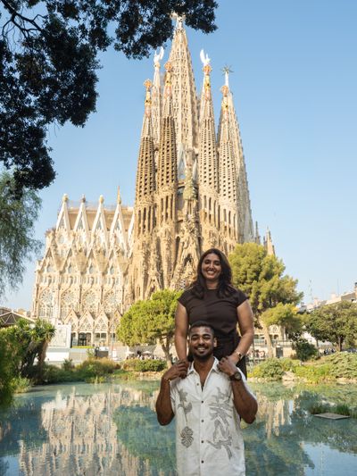 María Cristina Roldán — Photoshoot at Sagrada Familia, Barcelona