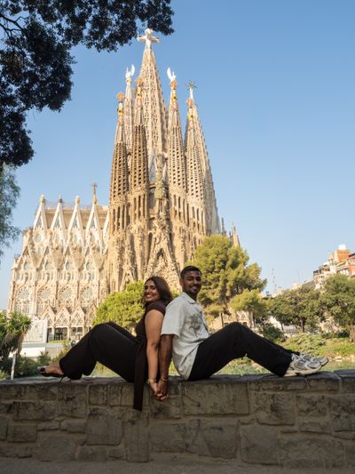 María Cristina Roldán — Photoshoot at Sagrada Familia, Barcelona
