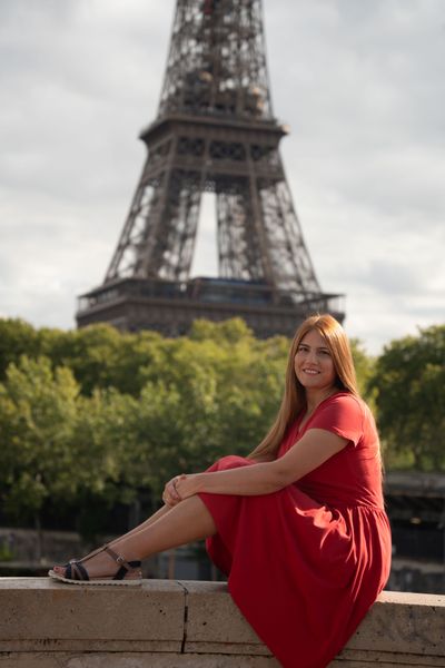 Alicja — Eiffel Tower Photoshoot in Paris · 6 days ago — photo by mohamed mahaerm, Smiler