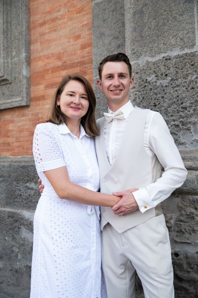 Professional photoshoot at Piazza del Plebiscito & Lungomare in Naples — photo by Viviana D'Agnello, Smiler