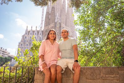 Photoshoot at Sagrada Familia, Barcelona in Barcelona — photo by Macarena Farias, Smiler