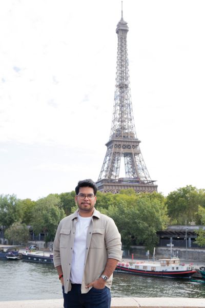 Ravi — Eiffel Tower Photoshoot in Paris · 6 days ago — photo by Moments in Paris, Smiler