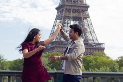 Eiffel Tower Photoshoot in Paris in Paris — photo by Moments in Paris, Smiler