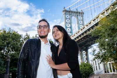 Jose — Photoshoot at Brooklyn Bridge, New York City · 2 w ago — photo by Jiayi Liang, Smiler