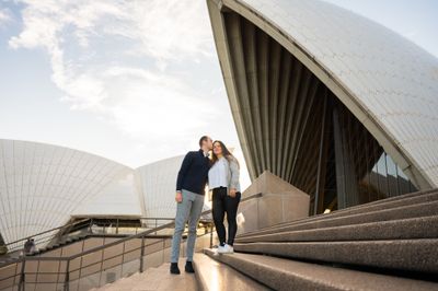 Professional photoshoot at Opera House in Sydney — photo by Floriane th, Smiler