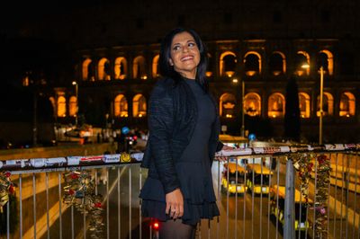 Adriana — Professional photoshoot at the Colosseum · 4 days ago — photo by Mohamed Sajjadh, Smiler