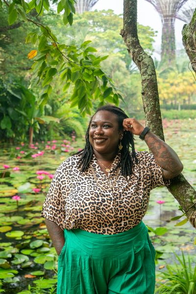 Professional photoshoot at Gardens by the Bay in Singapore — photo by Amelia Yuliana Binte Jamil, Smiler