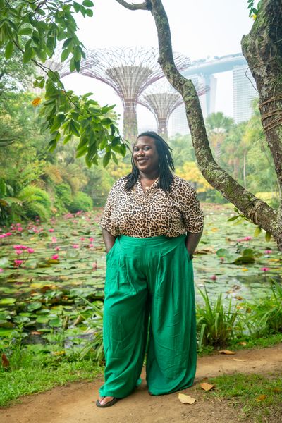 Professional photoshoot at Gardens by the Bay in Singapore — photo by Amelia Yuliana Binte Jamil, Smiler