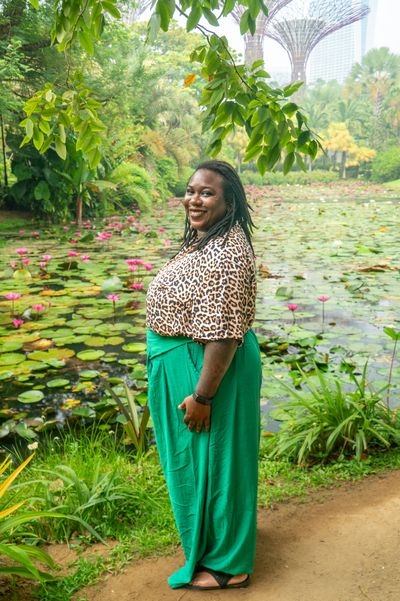 Professional photoshoot at Gardens by the Bay in Singapore — photo by Amelia Yuliana Binte Jamil, Smiler