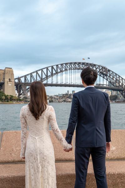 Professional photoshoot at Opera House in Sydney — photo by Pranav Kumar, Smiler