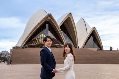 Professional photoshoot at Opera House in Sydney — photo by Pranav Kumar, Smiler