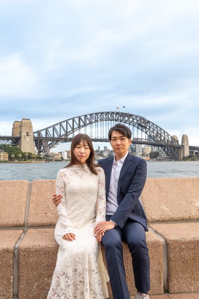 Professional photoshoot at Opera House in Sydney — photo by Pranav Kumar, Smiler