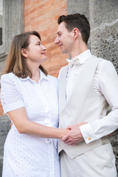 Professional photoshoot at Piazza del Plebiscito & Lungomare in Naples — photo by Viviana D'Agnello, Smiler
