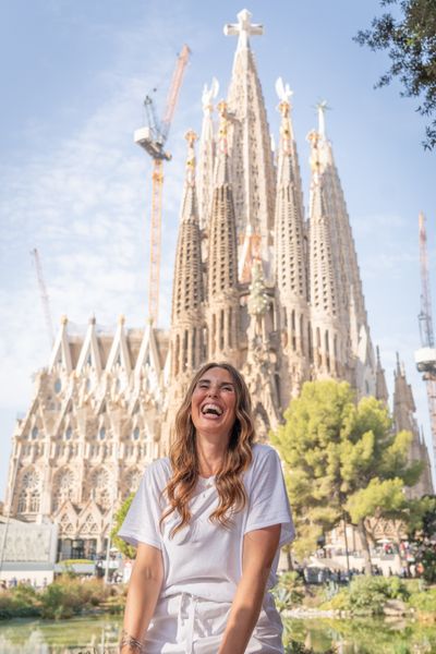 Sara — Photoshoot at Sagrada Familia, Barcelona · 2 w ago — photo by Rodrigo Sylwan, Smiler