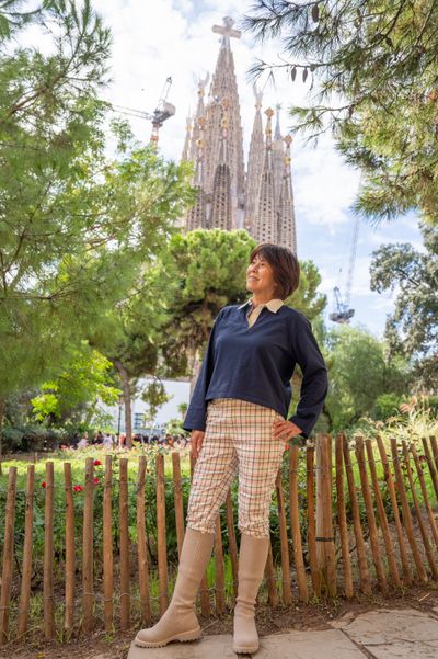 Christine — Professional photoshoot outside Sagrada Familia · 1 w ago — photo by Macarena Farias, Smiler