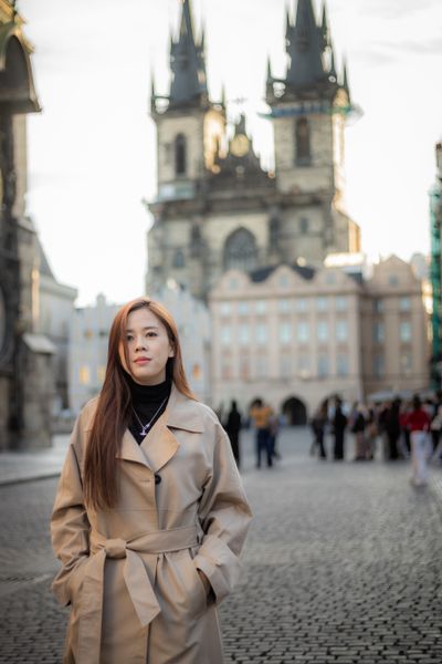 Professional photoshoot at Prague old town in Prague — photo by Silviu Robu, Smiler