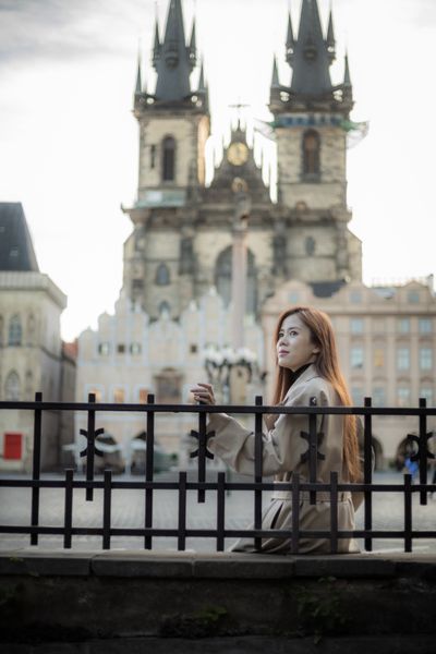 Professional photoshoot at Prague old town in Prague — photo by Silviu Robu, Smiler
